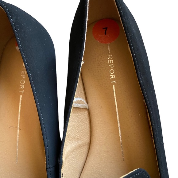 Report Black and Silver Rhinestone Pointed Toe Flats - Picture 7 of 7